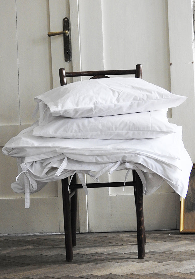 Drawstring bedding set | white