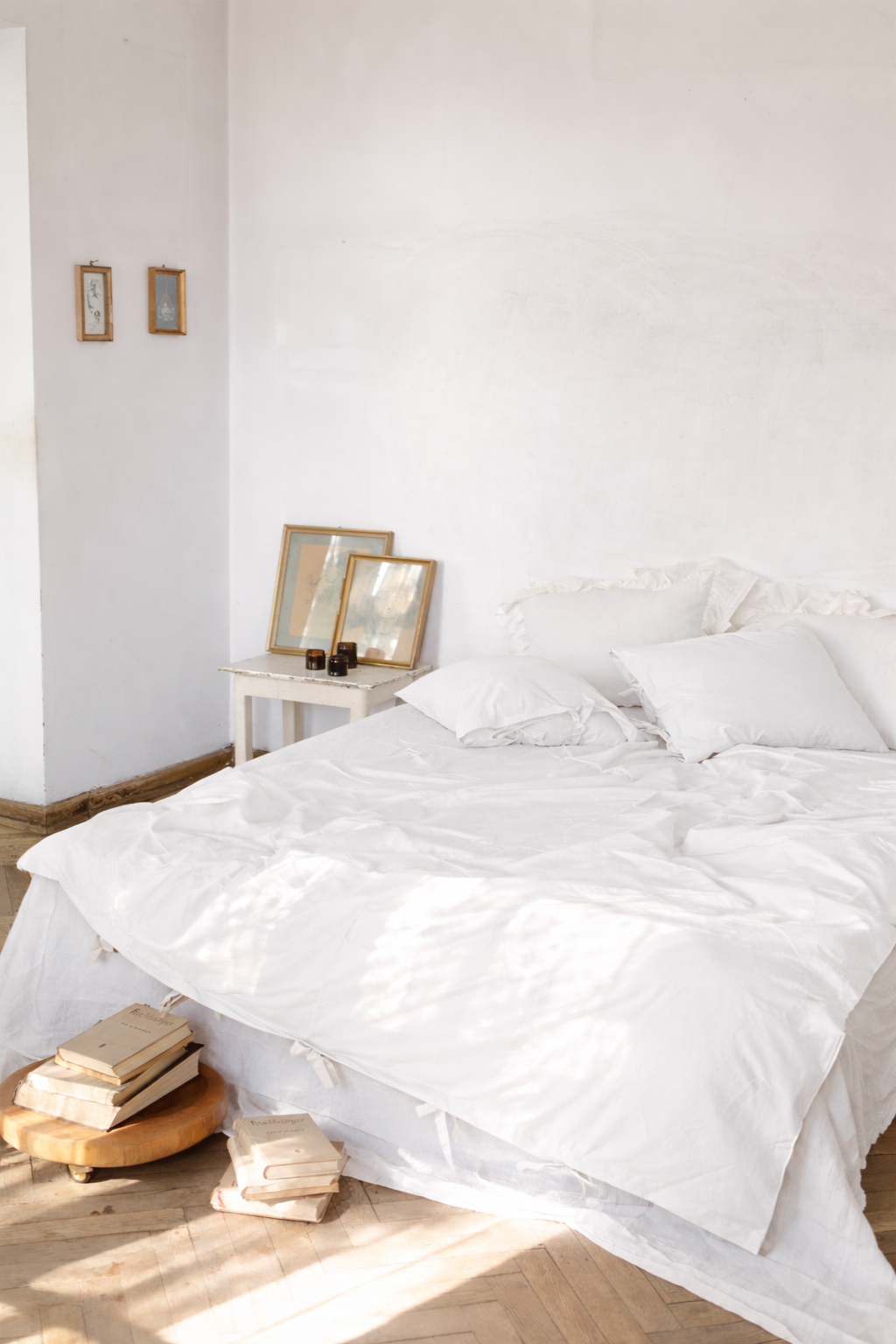 Drawstring bedding set | white