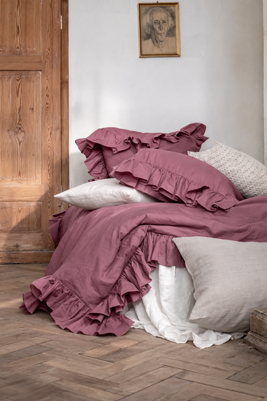 SOPHIE komplet pościeli | bordo